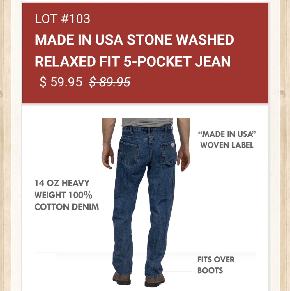 Roundhouse Men's Relaxed fit jeans